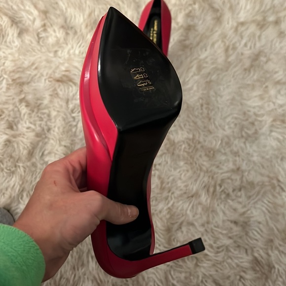 SAINT LAURENT JANIS LEATHER PLATFORM PUMPS - Picture 9 of 9